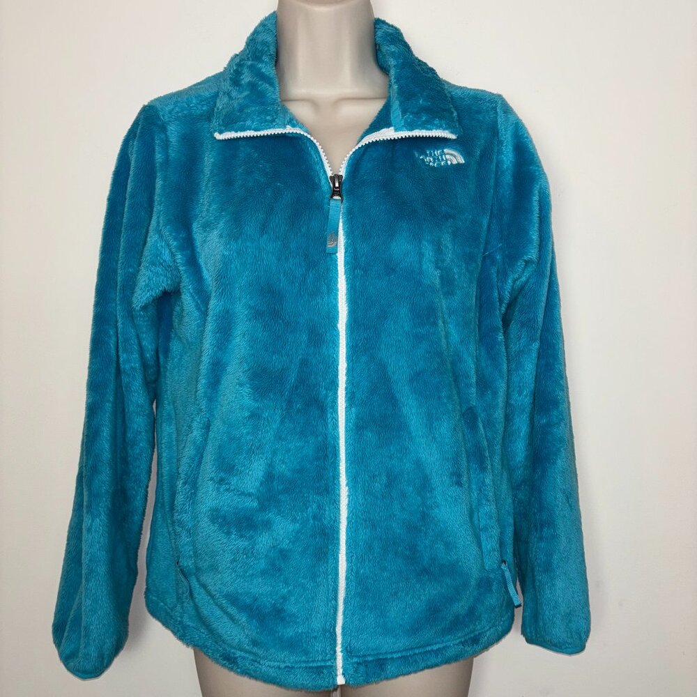 Excellent the North Face Osito Sherpa Fleece Full Zip Jacket Girl XL 18 Size S